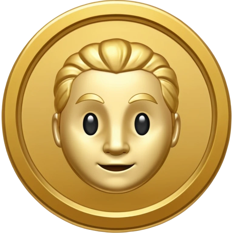 hey help me generate a flat golden token that has only ther head of my companies mascot in the center can you do that for me? emoji