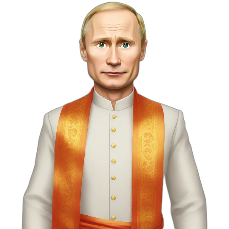Putin wear saree men emoji