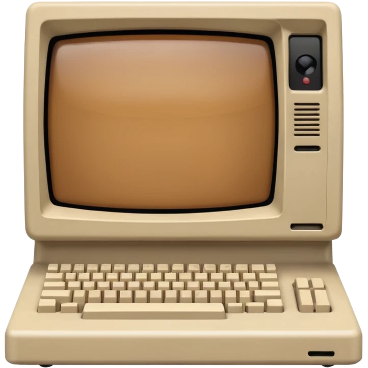 old macintosh computer front view emoji