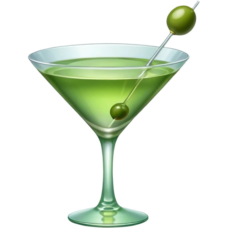 green martini emoji