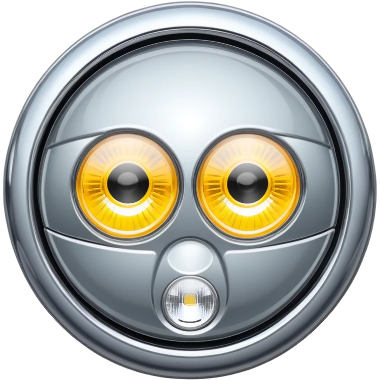 A car headlight emoji