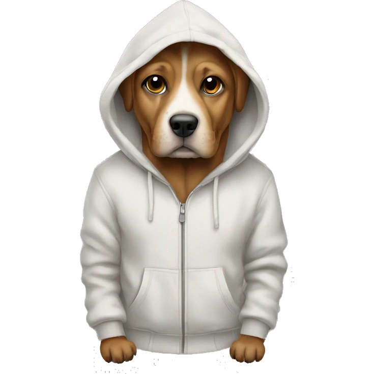 Dog with hoodie emoji