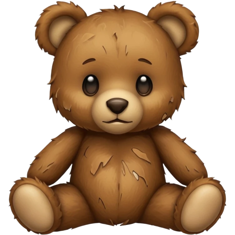 Baby teddy bear beat up emoji