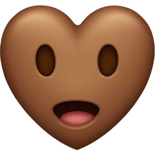 Brown heart emoji