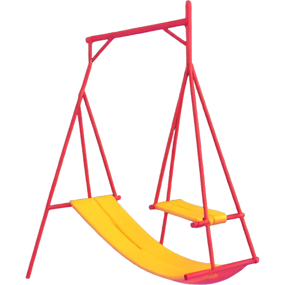columpio, 3D emoji style emoji