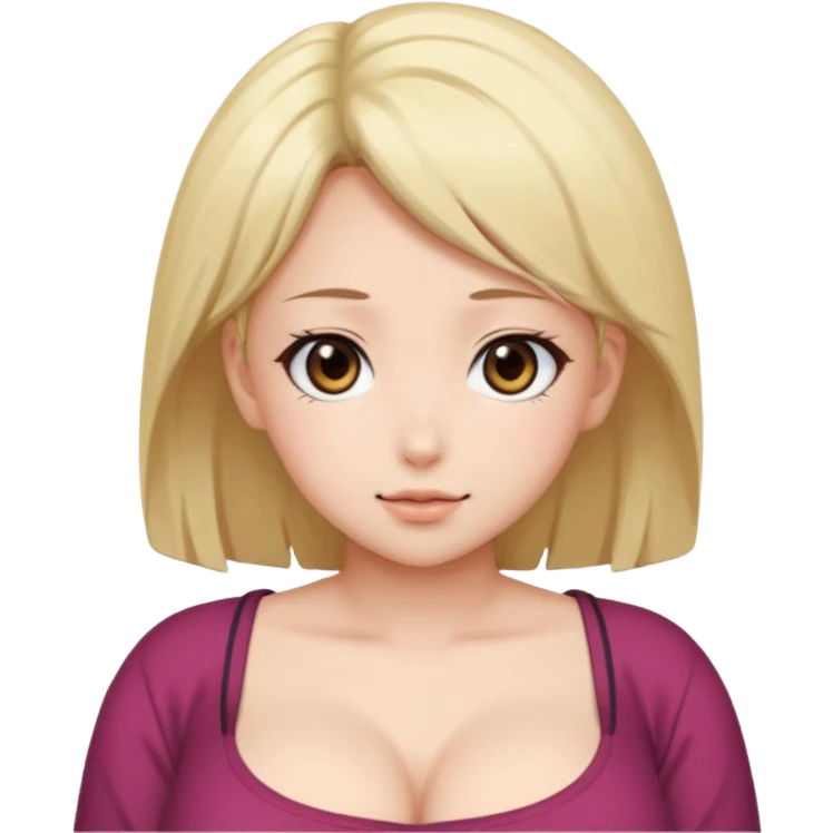 Аниме девушка с огромными сиськами emoji