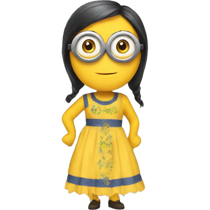 Minion in dress emoji