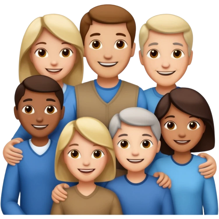 Family members one by one  emoji