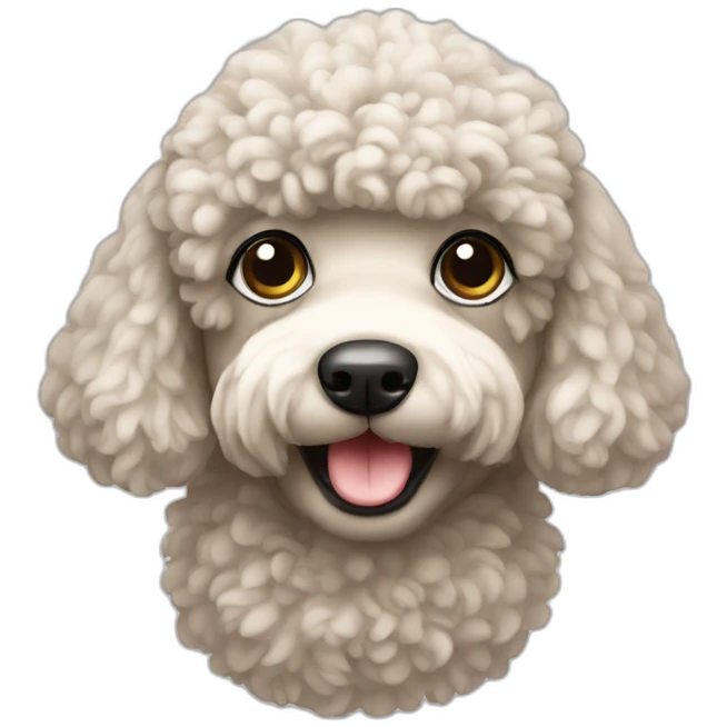 Poodle toy emoji