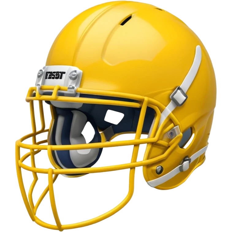 College football player helmet in yellow color emoji