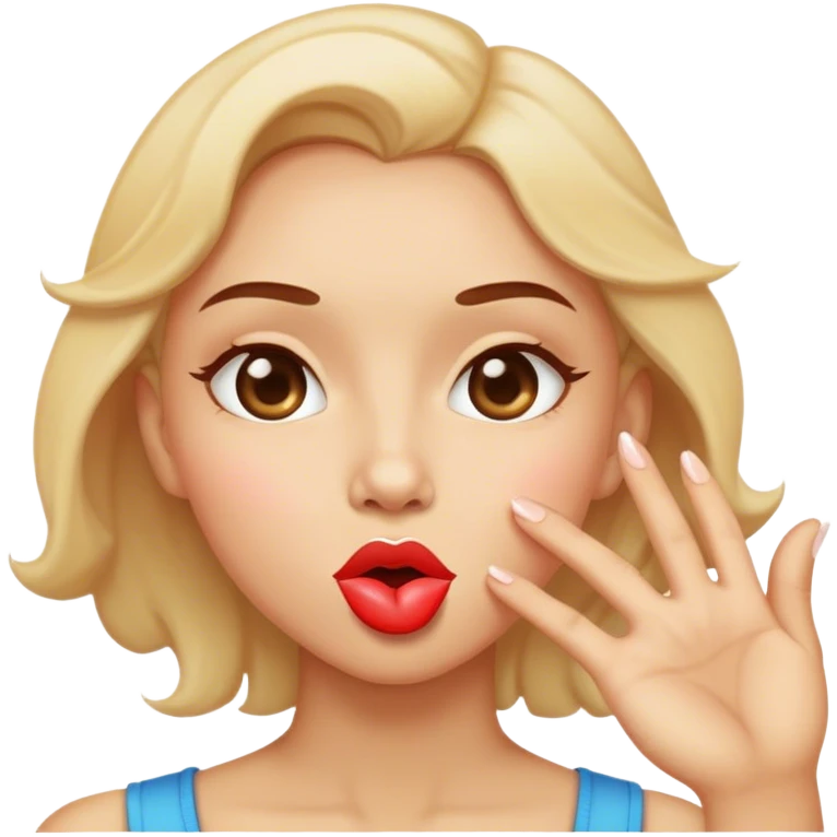 blowing a kiss emoji