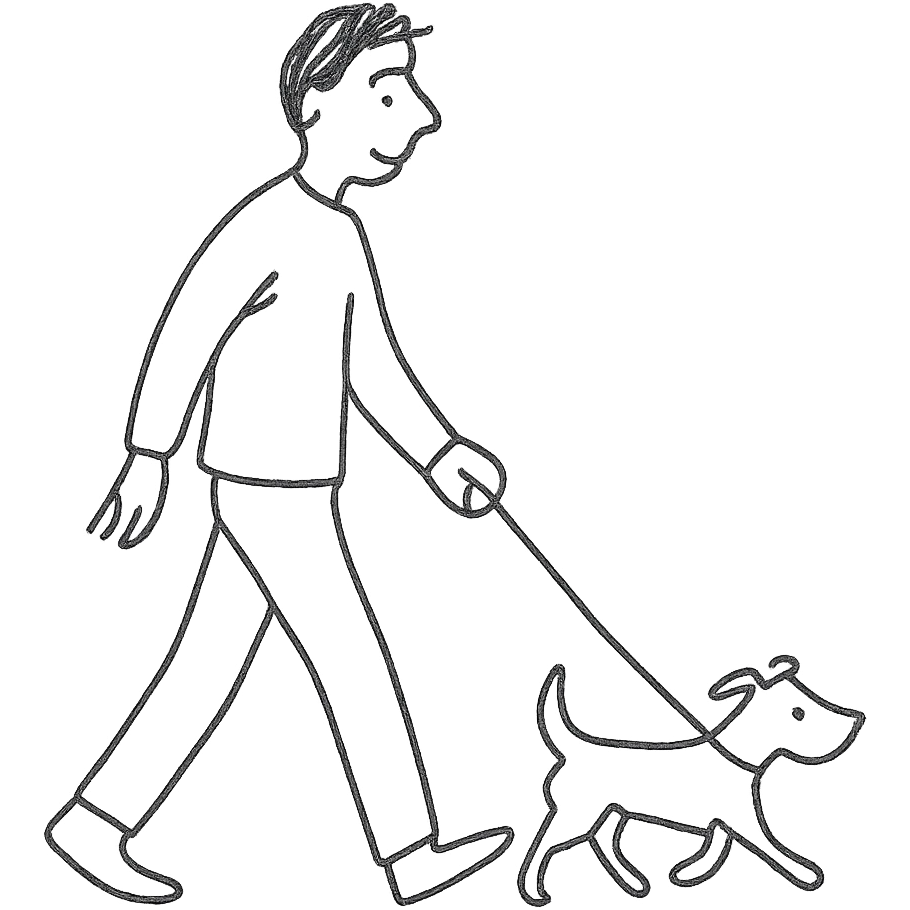 a man walking a Jack Russell Terrier emoji