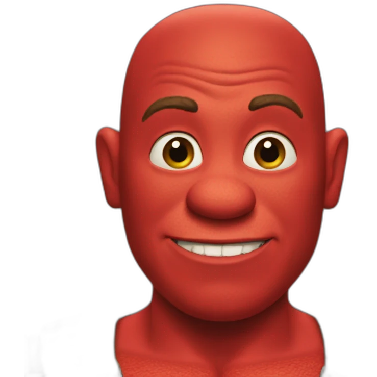 red-shrek emoji