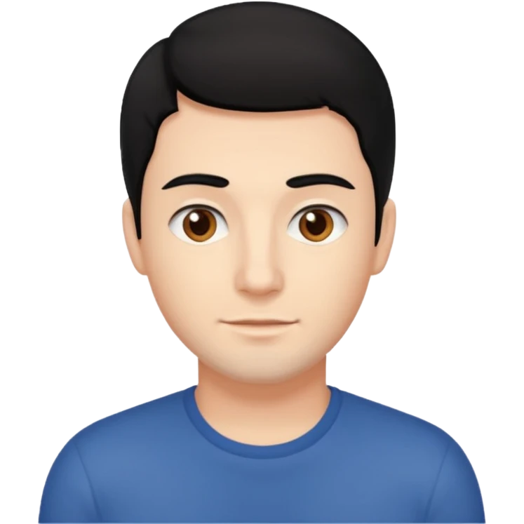 검정머리 30대 남성 제작 emoji