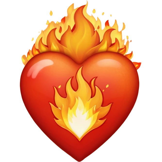 Heart, color, fire, explosion  emoji