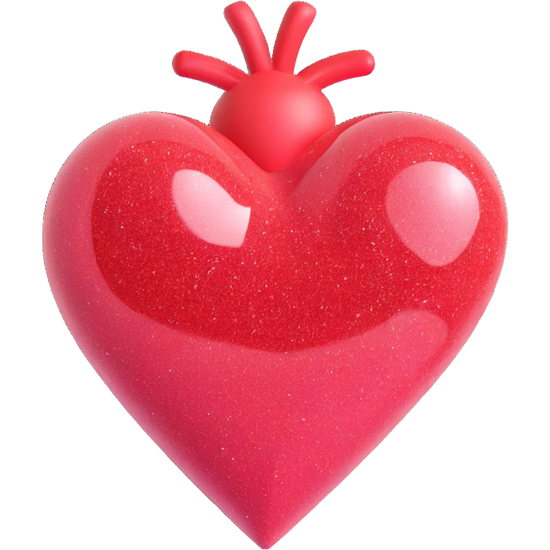 heart with green glitter emoji
