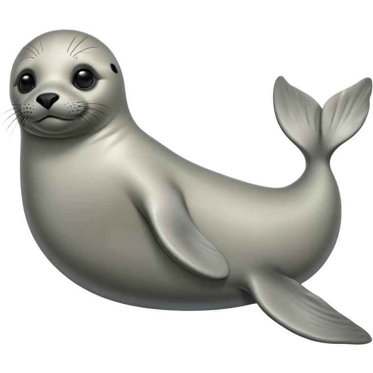 cinematic-seal-realistic-full-body-lounging-emoji,-sleek-body-stretched,-short-smooth-fur-glinting-in-the-sea-breeze,-flippers-tucked-comfortably-beneath-its-body,-large-dark-eyes-filled-with-playful-curiosity emoji