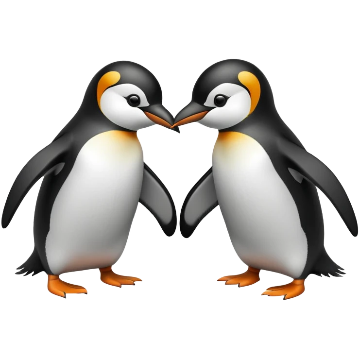 Penguin fight emoji