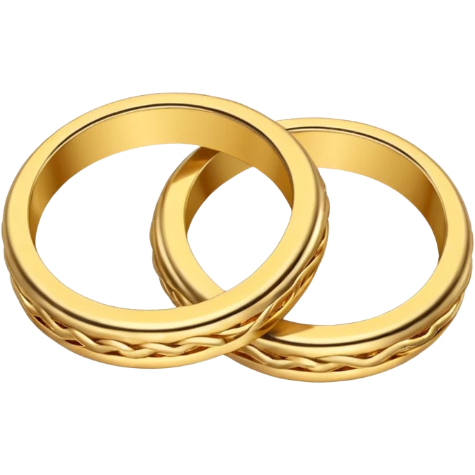 Create a double ring emoji which shows date fixed emoji