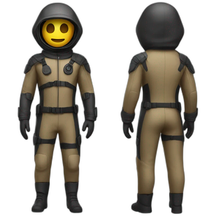 spy latex suit emoji