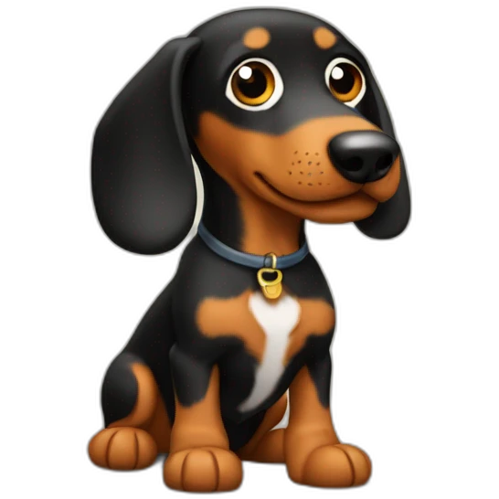 Un teckel emoji