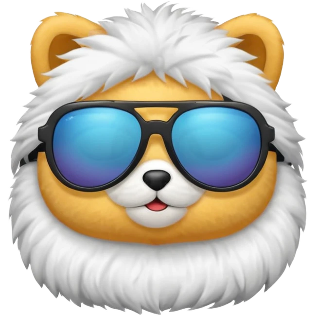 a plushie with cool sunglasses emoji