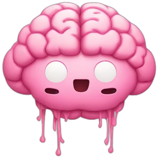 cute brain emoji