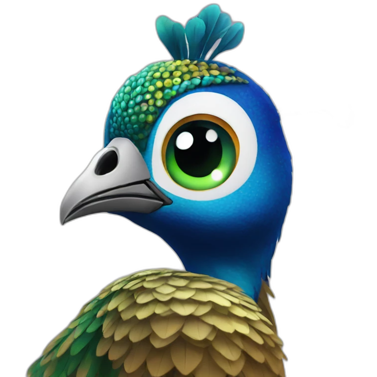 cute peacock emoji