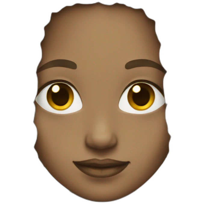 white Woman  long afro braids emoji