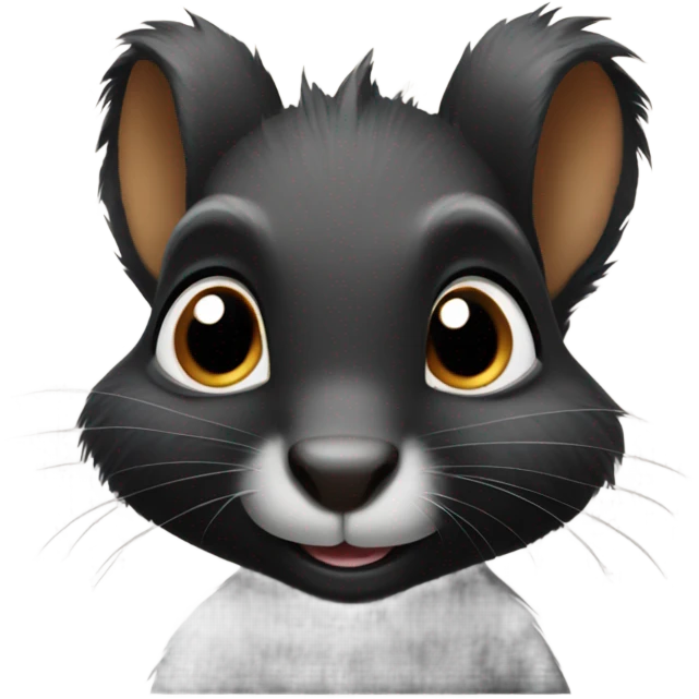 Black squirrel  emoji
