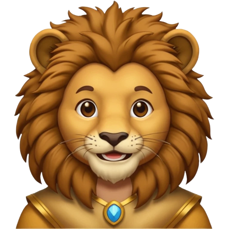 man in lion  costume  emoji