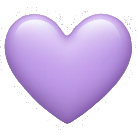 Heart soft purple  emoji