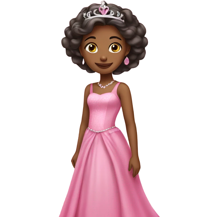 princess in pink dress emoji