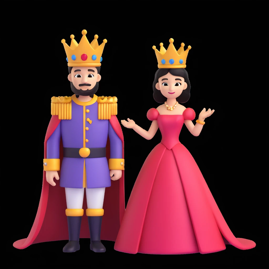 disney king and queen posing emoji