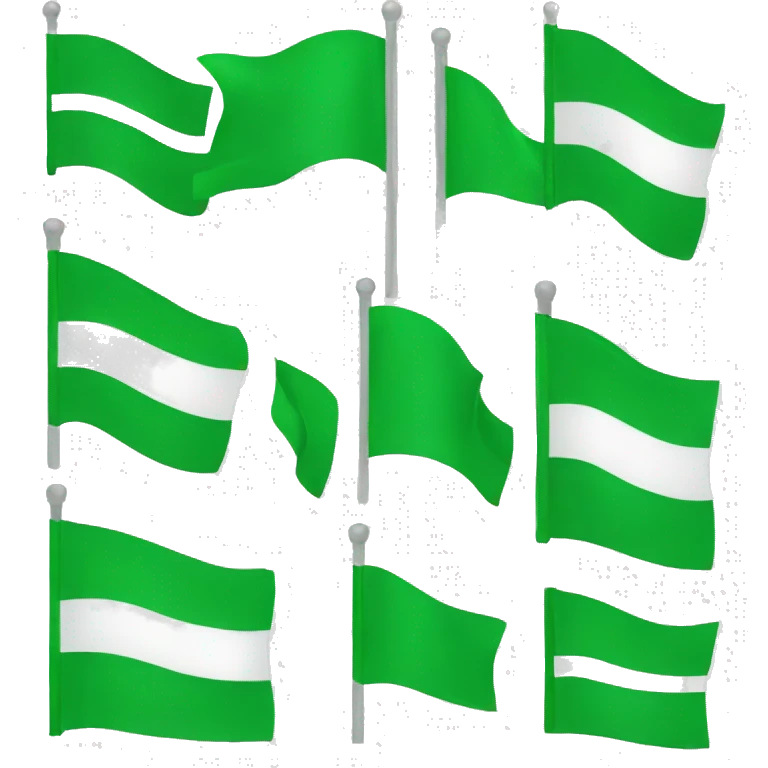 Green flags emoji