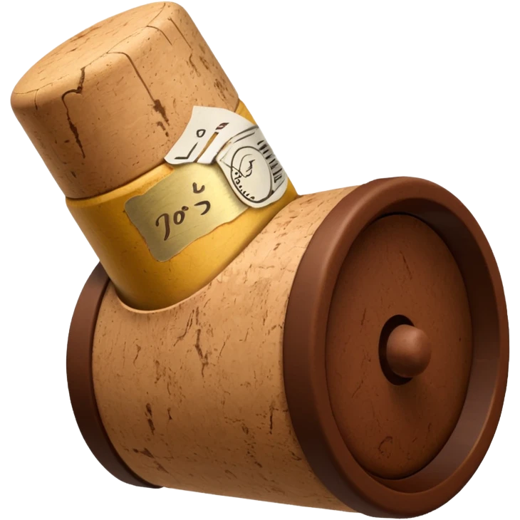 cork stopper in butt emoji