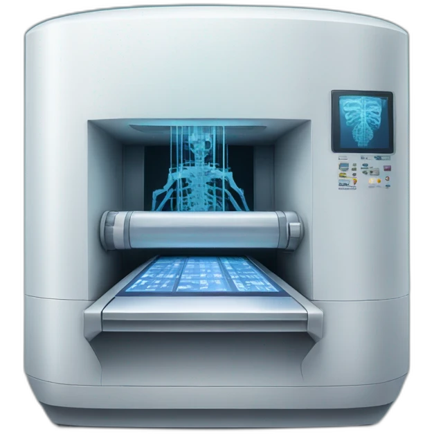 a big xray machine that can scan binary files emoji