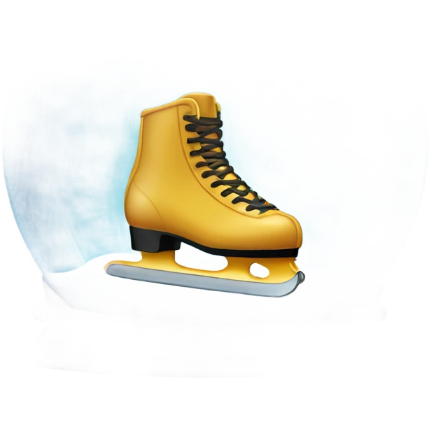 Snow globe with skating rink inside emoji