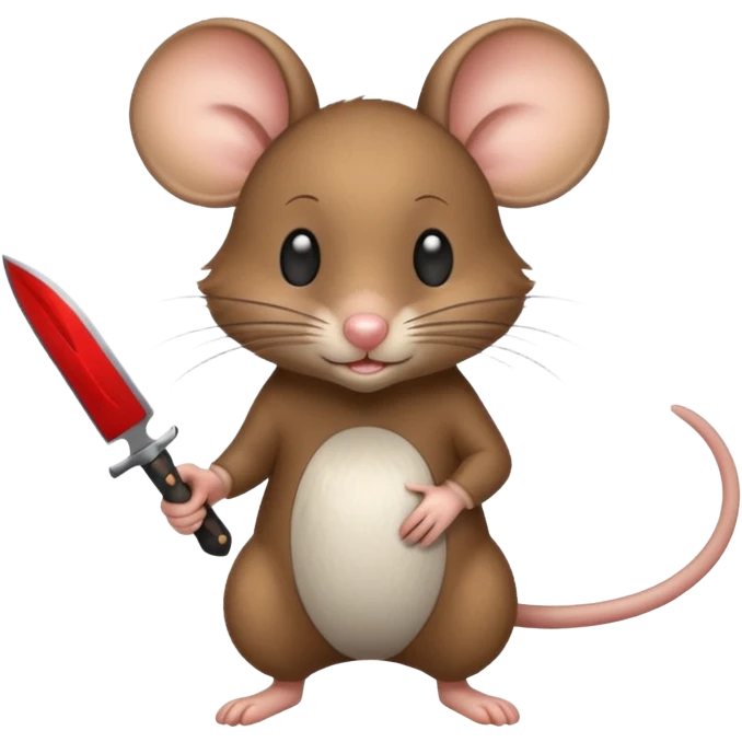 mouse with knife emoji