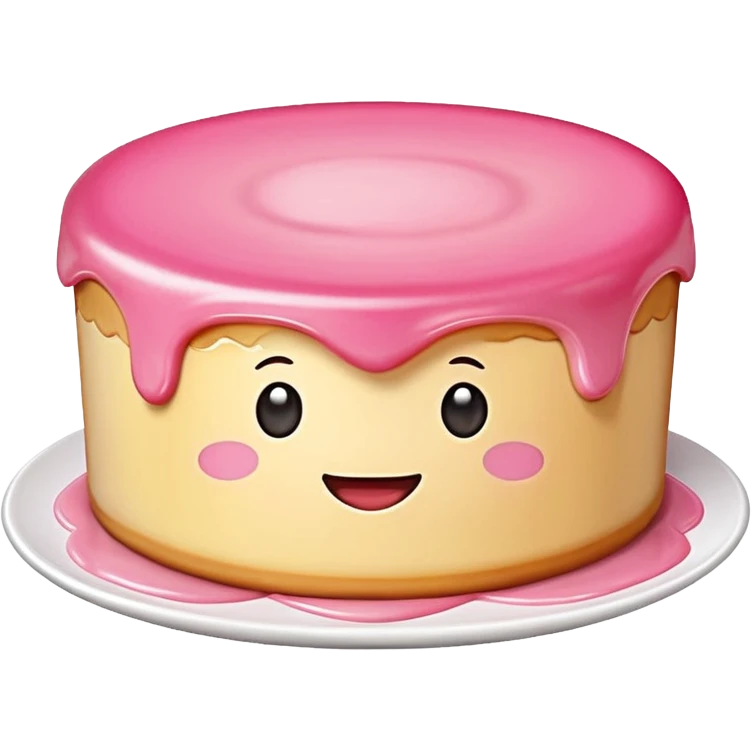 pink kawaii SPAM flan  emoji