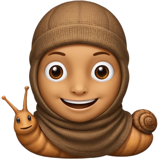 snail in balaclava emoji