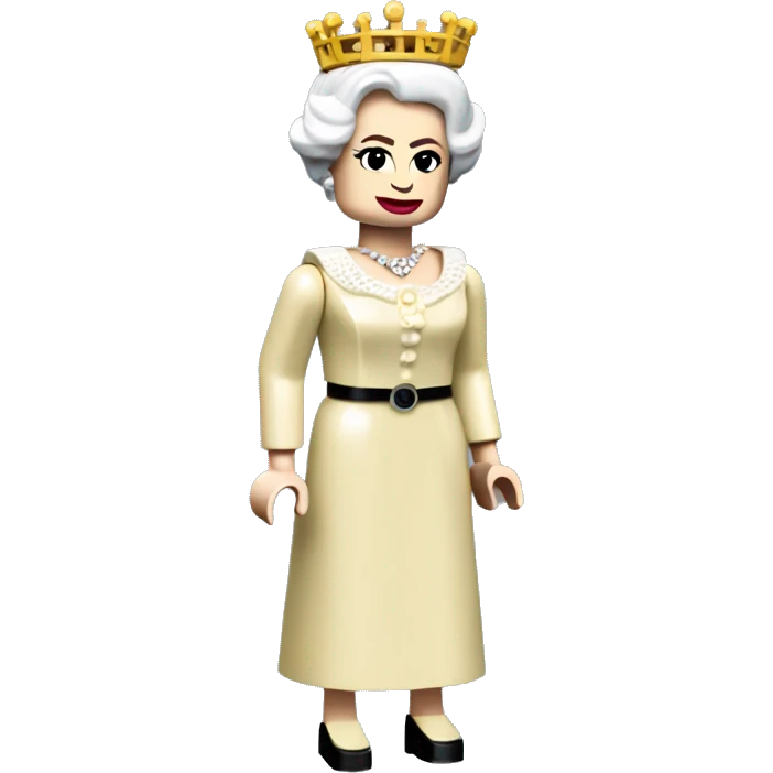QUEEN ELIZABETH II lego full body emoji