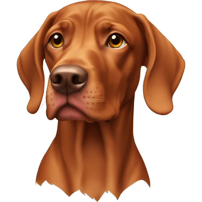 Vizsla head only  emoji