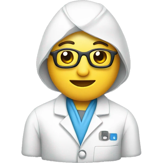 computer with lab coat emoji