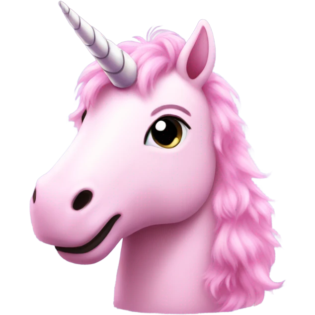 Pink fluffy unicorn  emoji