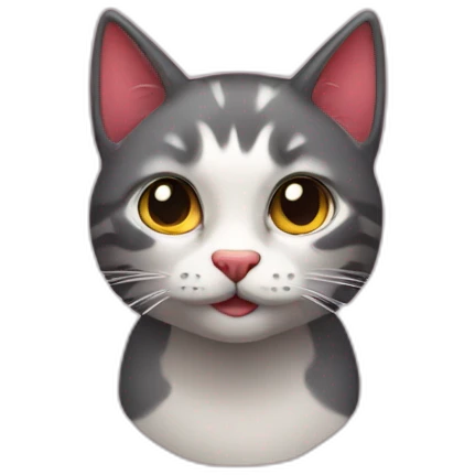 Gato fresa emoji
