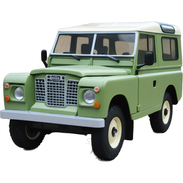 Landrover series iii sage light green emoji