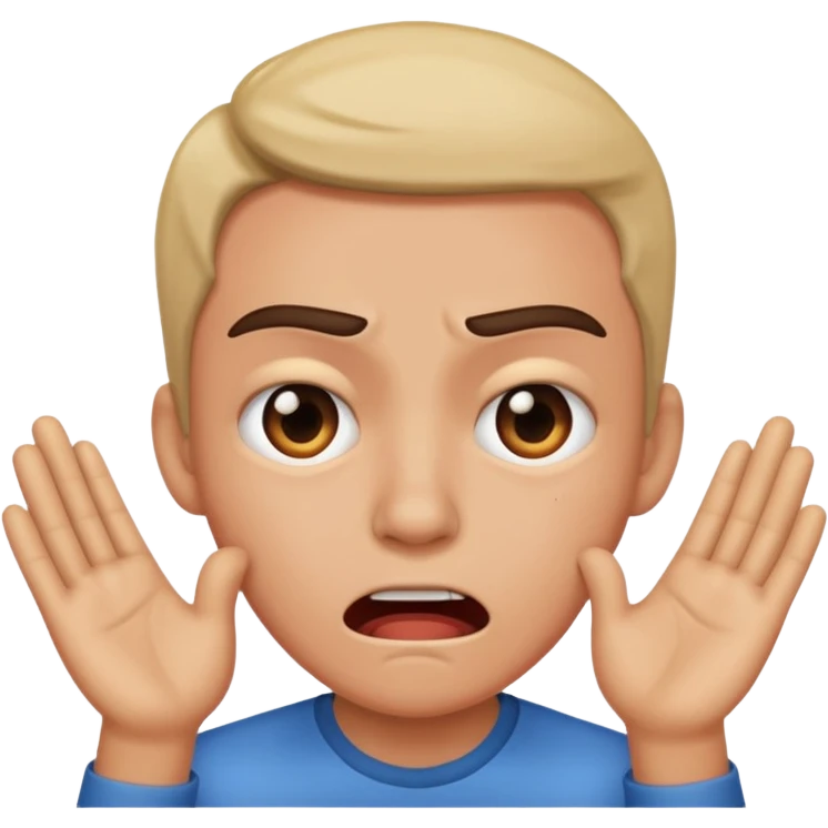 Fear, sadness, anger, joy emoji