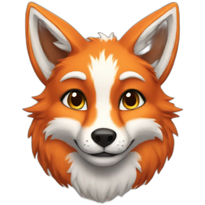 anthro furry fox emoji