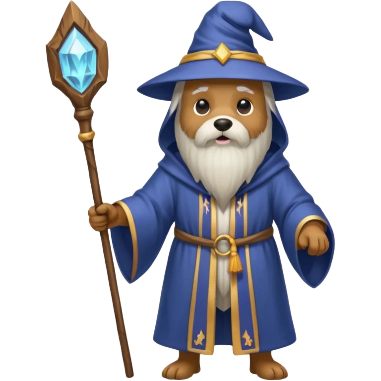 Dog wizard emoji